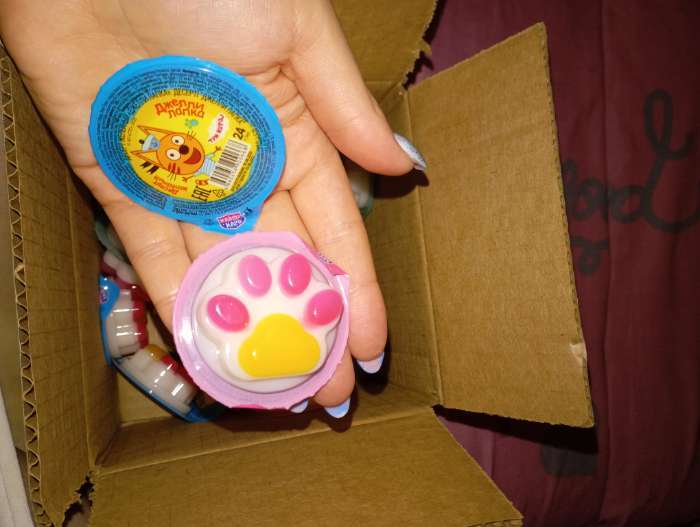 Фотография покупателя товара Десерт желейный «Джелли Лапка: Три Кота», 24 г - Фото 2