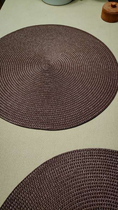 Фотография покупателя товара Салфетки сервировочные на стол Magistro «Лофт», 4 шт., d=38 см, коричневые - Фото 1