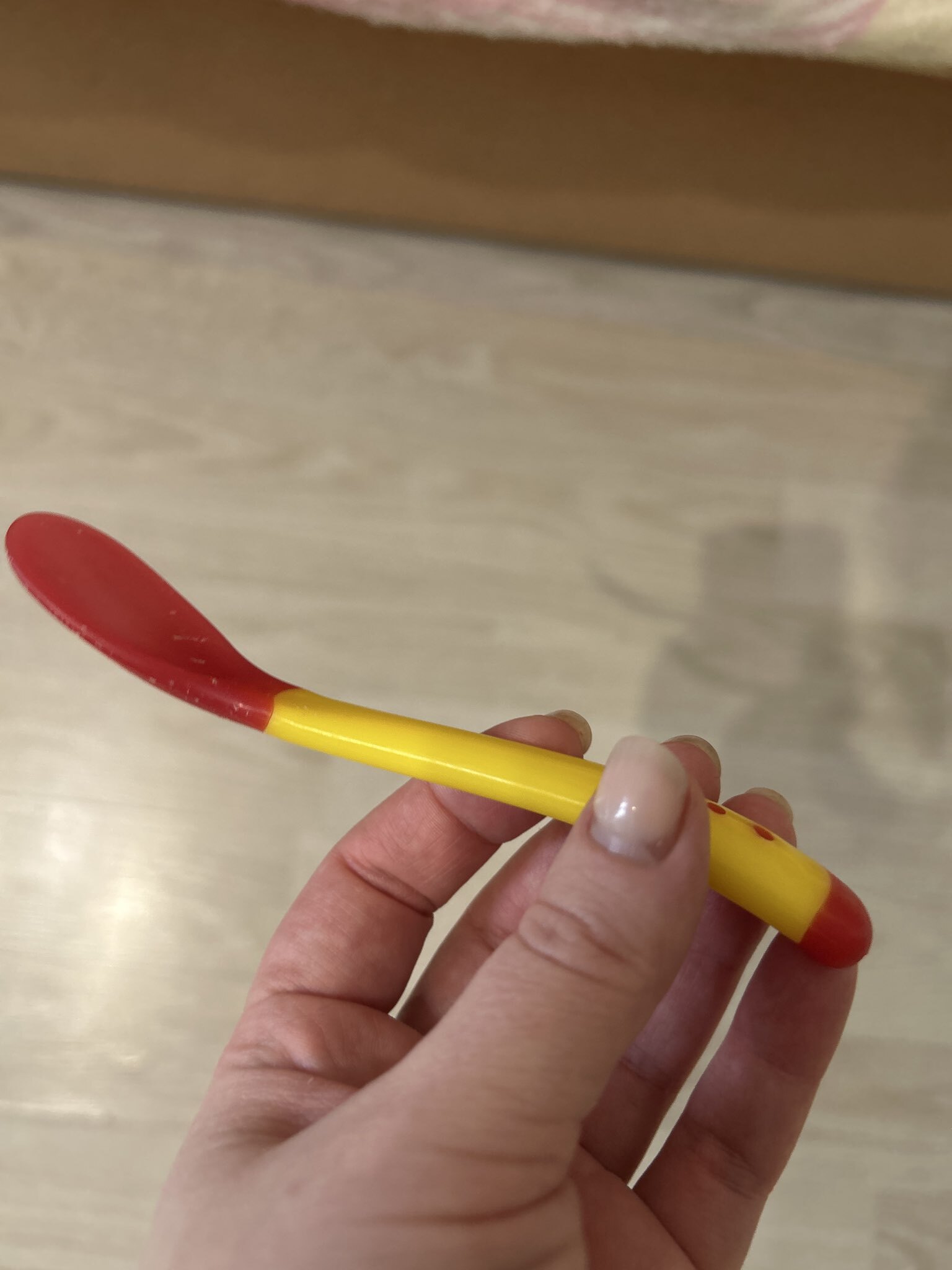 Фотография покупателя товара Термоложка детская, 2 шт., красно-бежевый - Фото 1