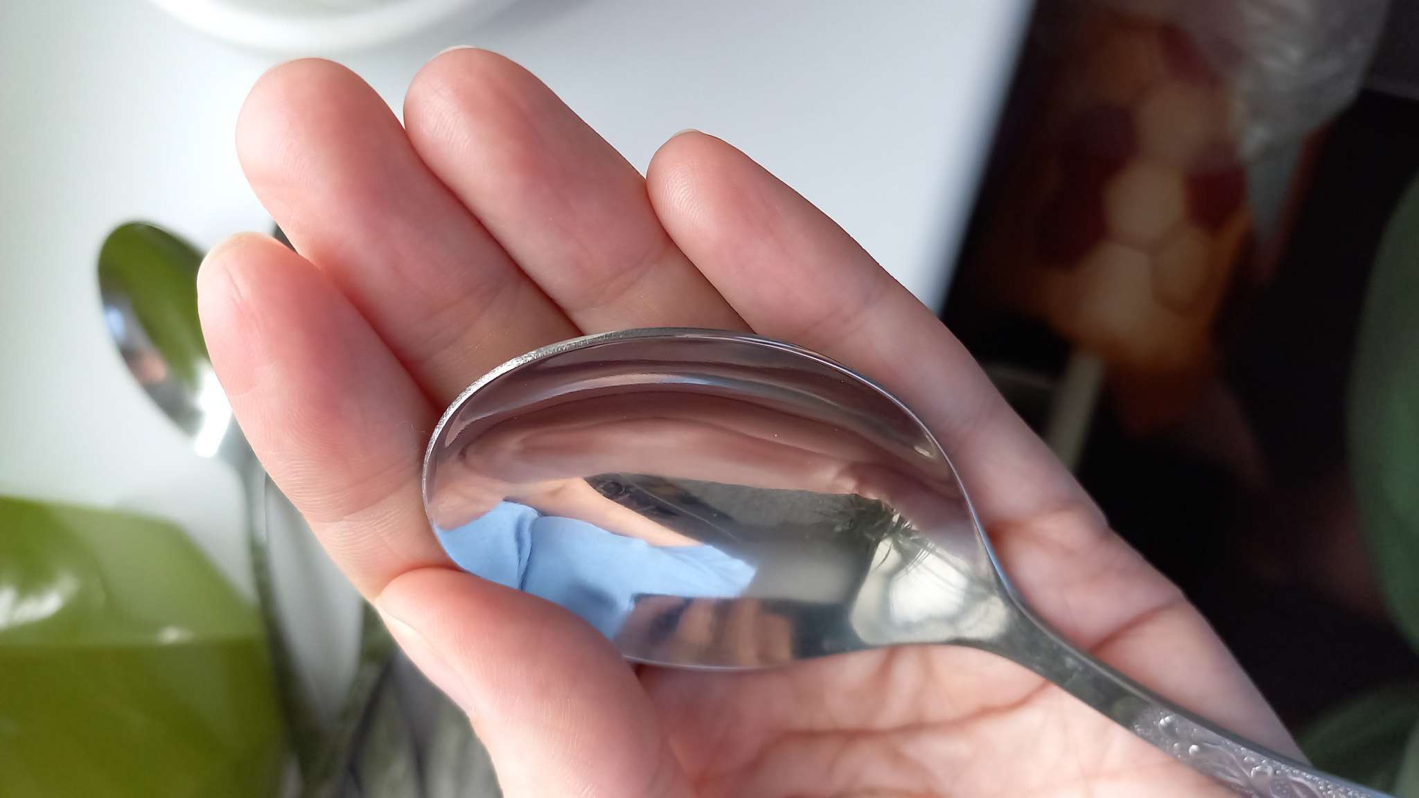 Фотография покупателя товара Ложка столовая «Уралочка», длина 19.5 см, толщина 2 мм, цвет серебряный - Фото 2