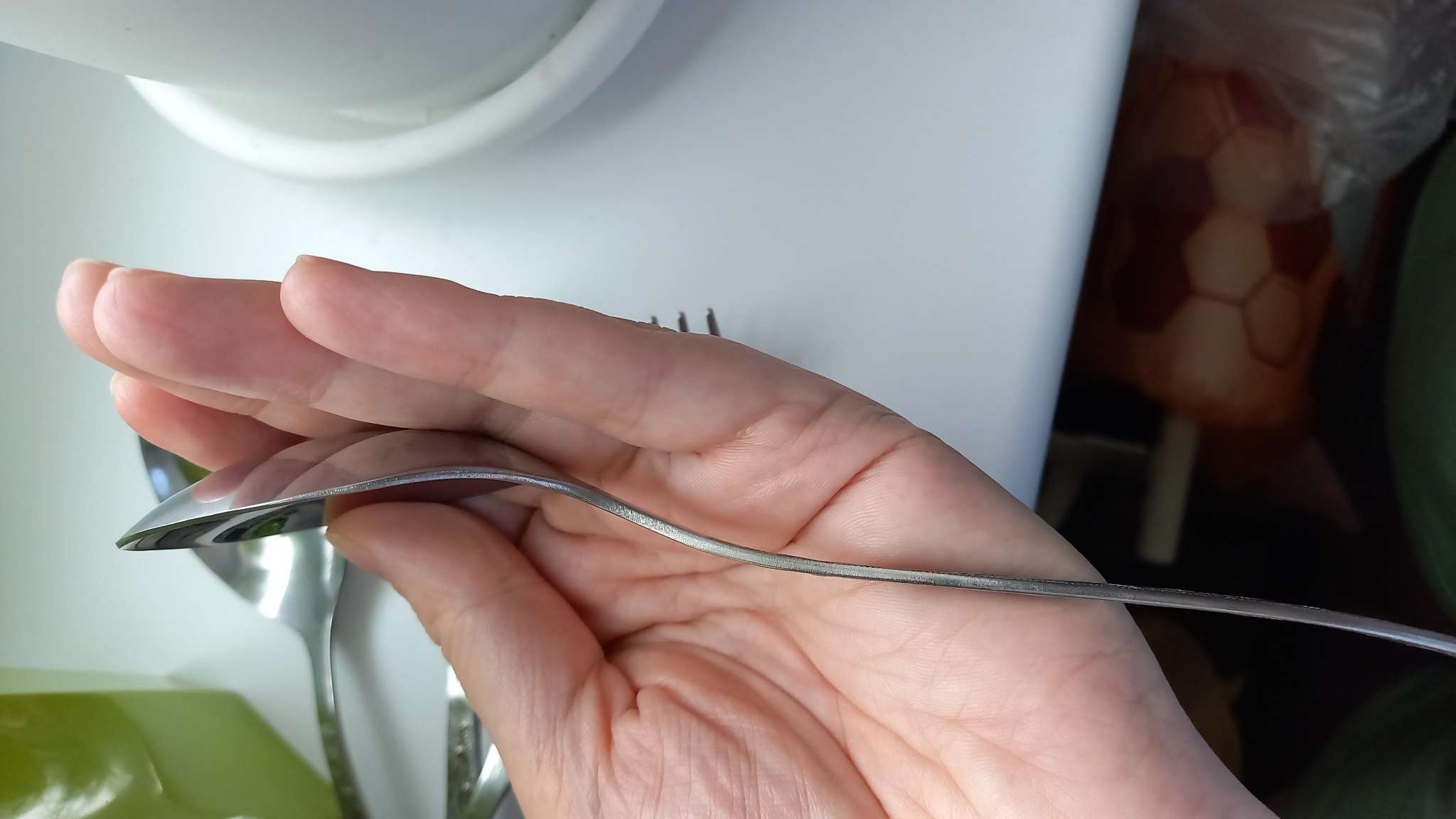 Фотография покупателя товара Ложка столовая «Уралочка», длина 19.5 см, толщина 2 мм, цвет серебряный - Фото 3