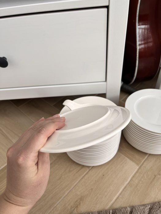 Фотография покупателя товара Тарелка Hanna Knövell, d=24 см, с бортом, фарфор, белая - Фото 3