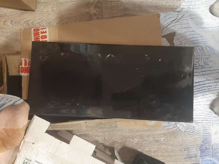 Фотография покупателя товара Плитка настенная Evolution черный рельеф 200x440 (в упаковке 1,05 кв.м) - Фото 1