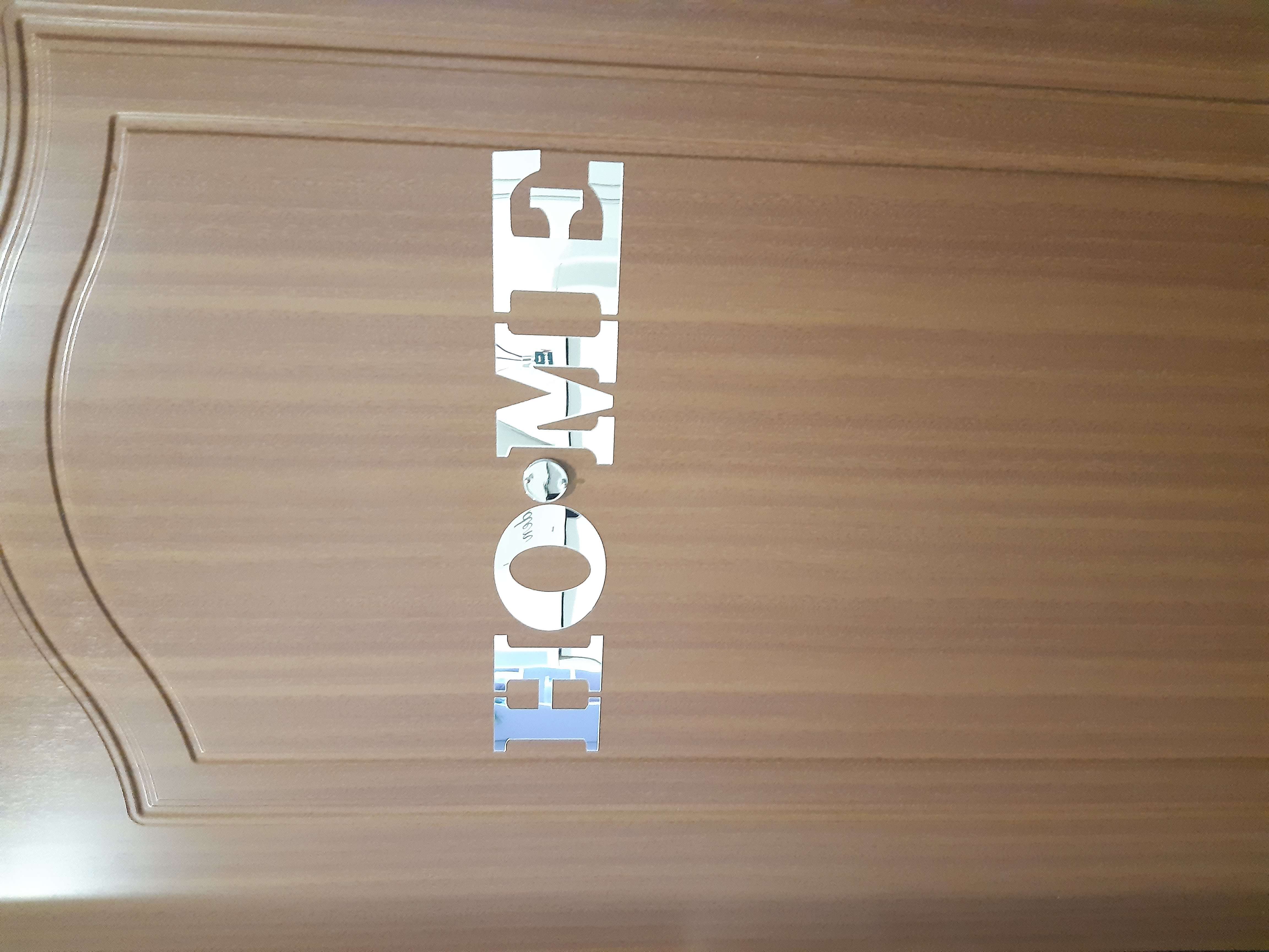 Фотография покупателя товара Наклейки интерьерные "HOME", зеркальные, декор на стену, буква 8 х 10 см - Фото 9