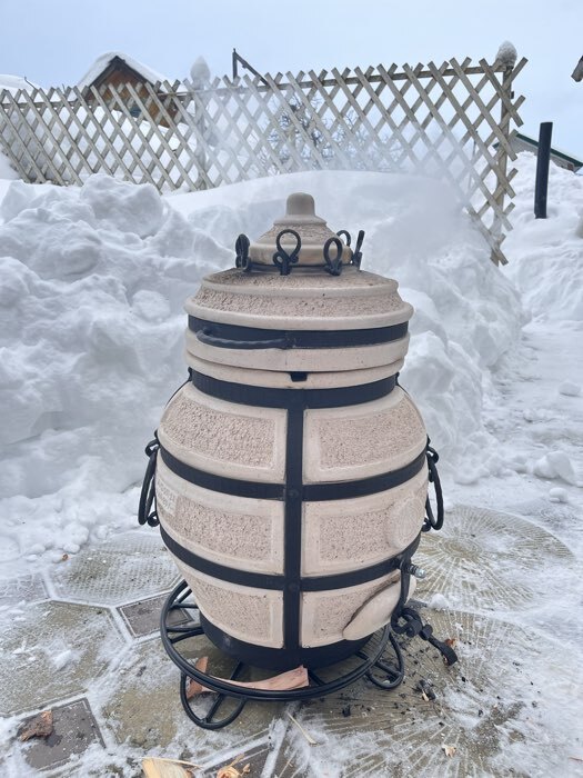 Фотография покупателя товара Тандыр «Сармат Донской», h=67 см, d=42 см, 56 кг, 8 шампуров, кочерга, совок - Фото 2