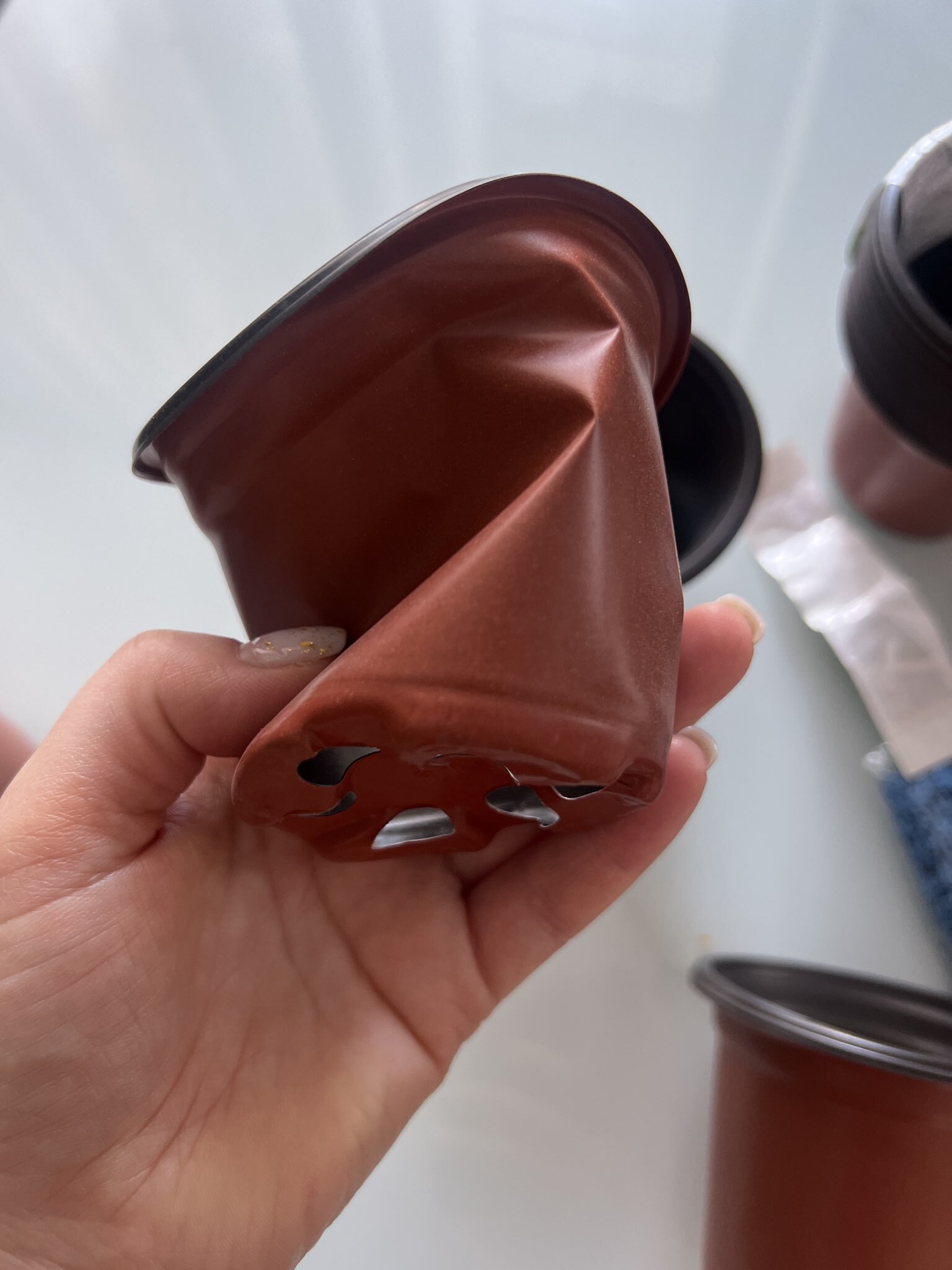 Фотография покупателя товара Горшок для рассады, 175 мл, d=8.5 см, h=7.5 см, мягкий пластик, терракот, Greengo - Фото 33