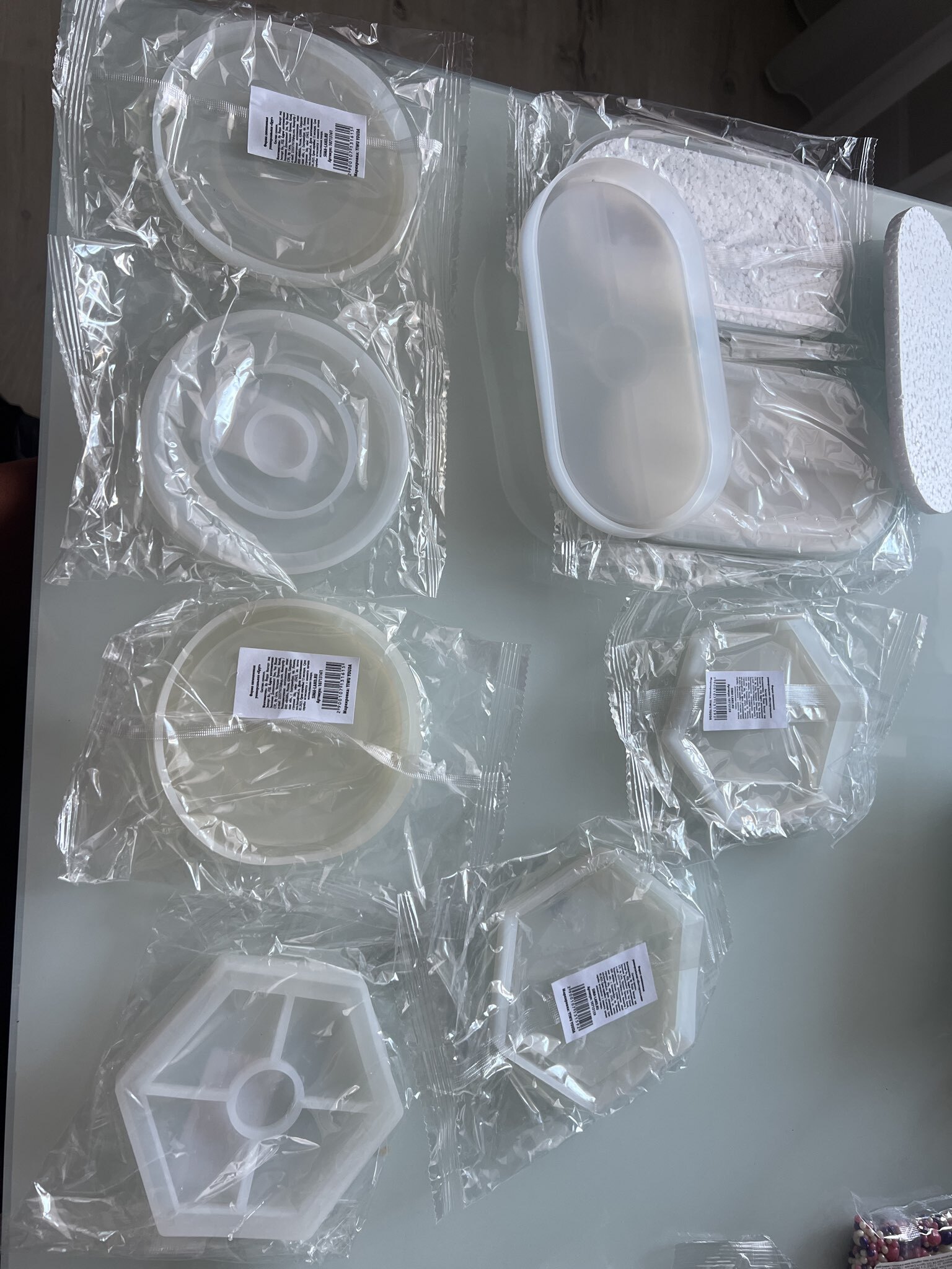 Фотография покупателя товара Молд силиконовый универсальный. Формочка для творчества «Поддон Шестиугольник», 10.5×12 см - Фото 1