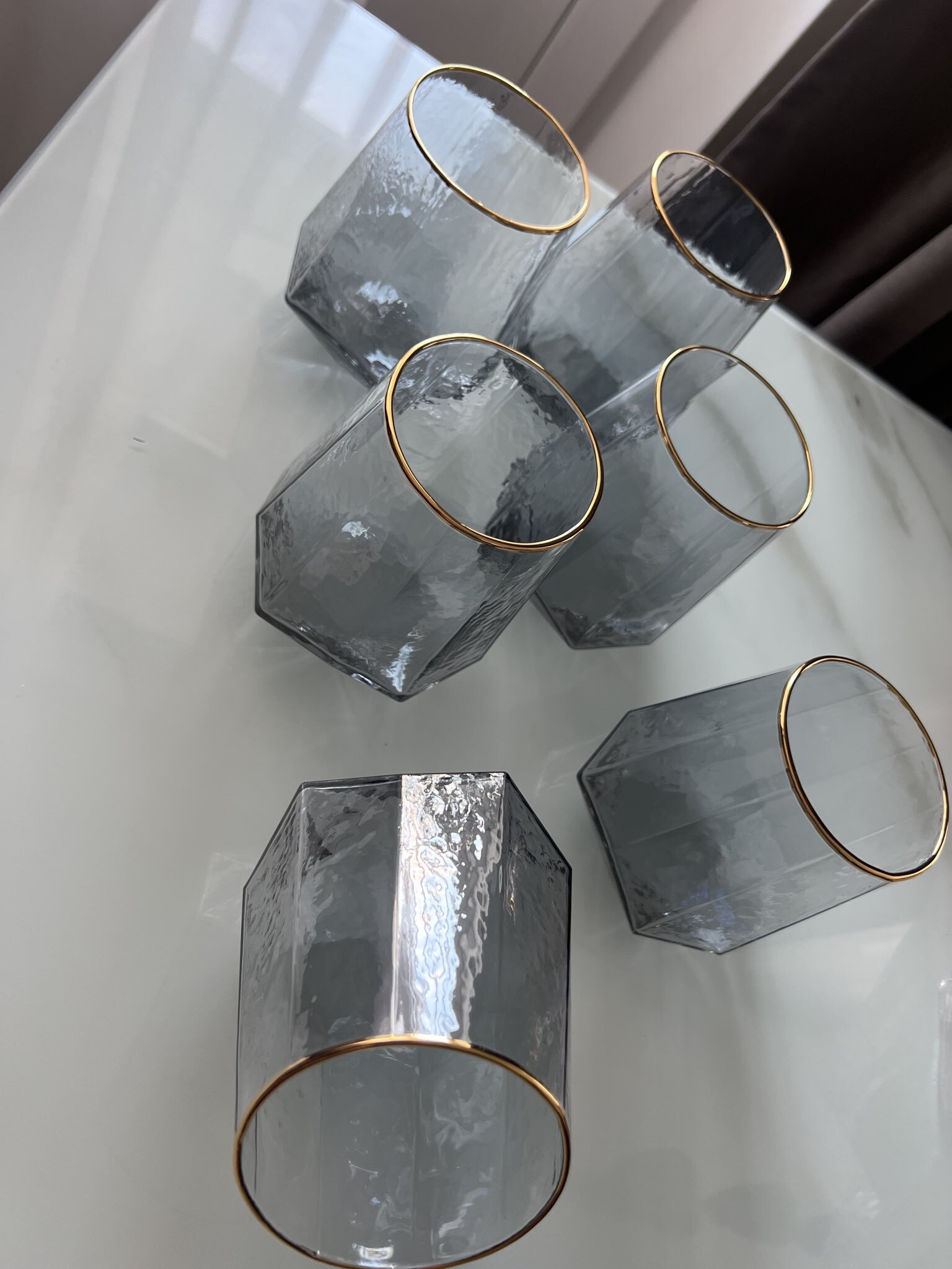 Фотография покупателя товара Набор стаканов Magistro «Дарио», 450 мл, 10×11.5 см, 6 шт., стекло, тиффани - Фото 1