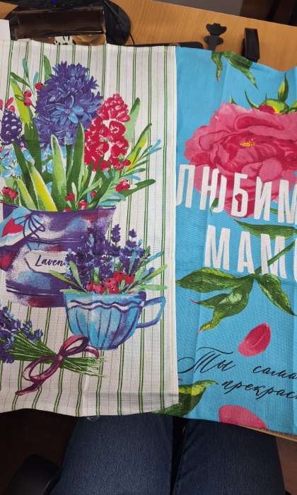 Фотография покупателя товара Набор кухонных полотенец Доляна «Цветочное настроение», 35×60 см-2 шт., 100% хлопок - Фото 14