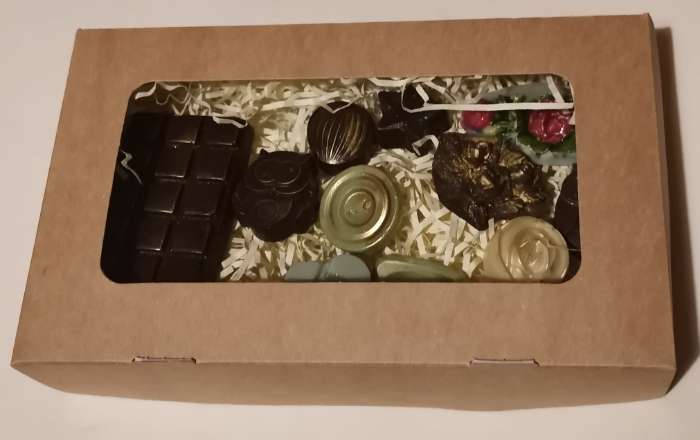 Фотография покупателя товара Форма для шоколада Доляна «Мини-десерт», силикон, 22×11см, 3 ячейки (5×7,5 см), цвет коричневый - Фото 1