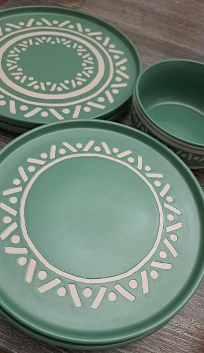 Фотография покупателя товара Блюдо новогоднее «Зимний лес», d=27.3 см, ручная работа - Фото 1