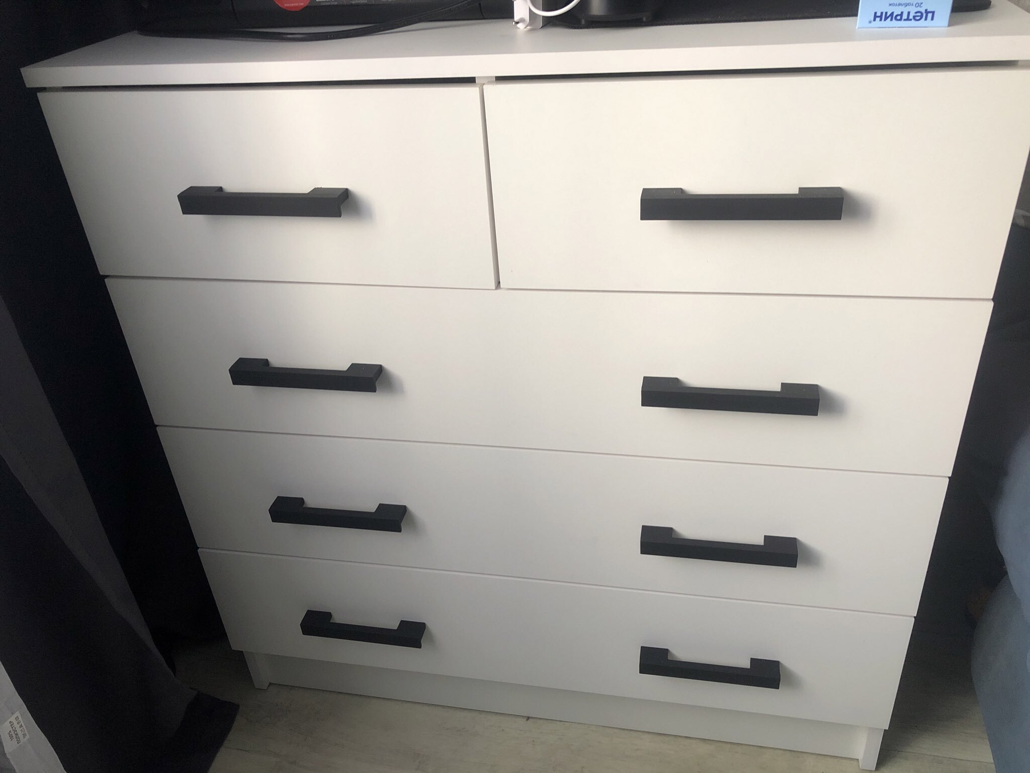 Фотография покупателя товара Комод для хранения «Эра. К800–3/2», 5 ящиков, 800×440×830 мм, цвет цвет дуб вотан/белый - Фото 15