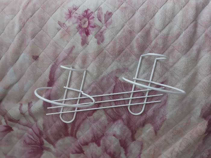 Фотография покупателя товара Подвес для кашпо, настенный, d=16 см, белый, «Косая-2» - Фото 1