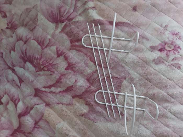 Фотография покупателя товара Подвес для кашпо, настенный, d=16 см, белый, «Косая-2» - Фото 2