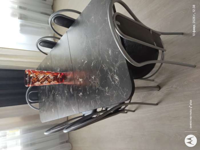 Фотография покупателя товара УЦЕНКА Стул «Элегия Мягкий», Серебристый металлик/Молочная рептилия - Фото 2