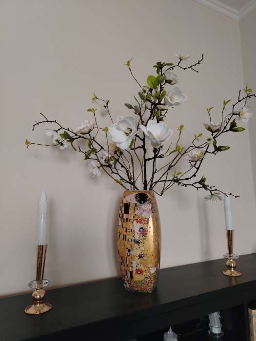 Фотография покупателя товара Цветы искусственные «Магнолия галант», 56×11 см, белые - Фото 1