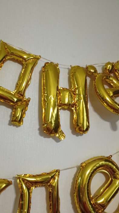 Фотография покупателя товара Воздушные шары фольгированные 16", гирлянда «С днём рождения» - Фото 11