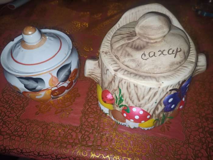 Фотография покупателя товара Сахарница "Пенёк", керамика, 0.7 л - Фото 3