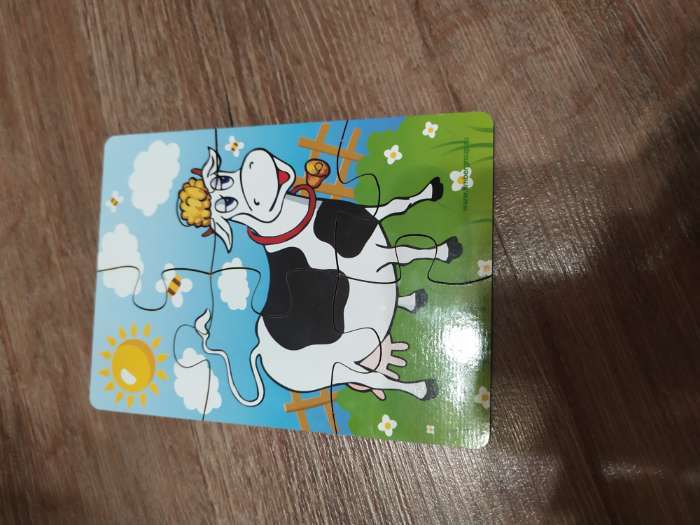 Фотография покупателя товара Пазл «Корова на лугу», 6 элементов, размер детали: 5 × 4,6 см