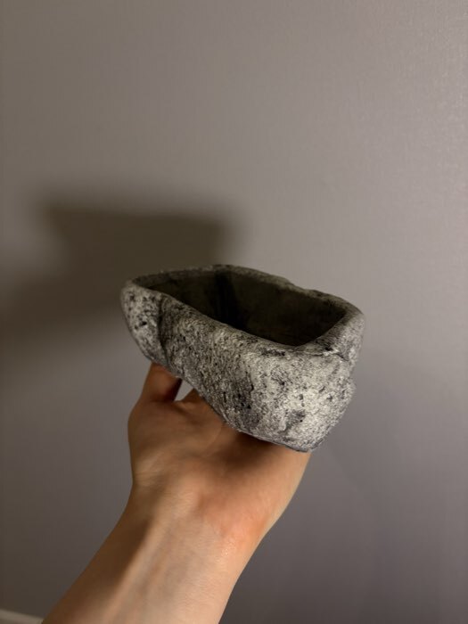 Фотография покупателя товара Декоративный горшок-бонсай для кактусов и суккулентов «Камень», 14×8×5 см, бетон, Greengo - Фото 2