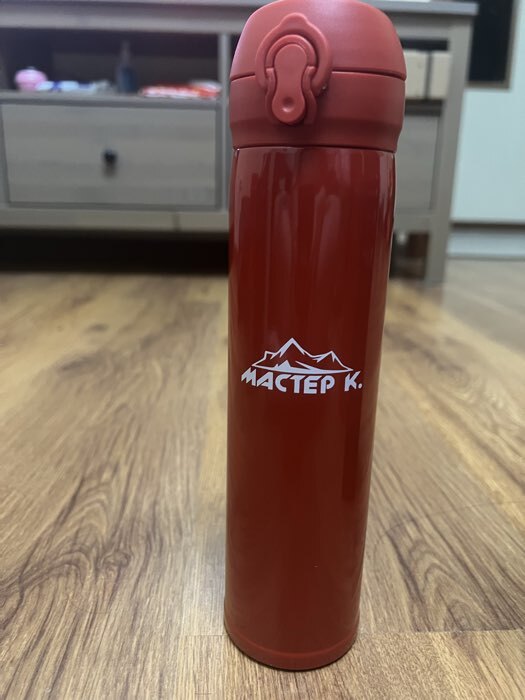 Фотография покупателя товара Термос Мастер К «Топ», 500 мл (± 50 мл), 6.5×23.3 см, сохраняет тепло 8 ч, нержавеющая сталь, красный - Фото 5
