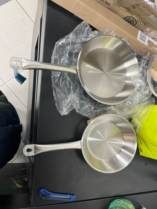 Фотография покупателя товара Сковорода Hanna Knövell, d=30 см, h=5.5 см, толщина стенки 0.6 мм, длина ручки 24.5 см, индукция, нержавеющая сталь - Фото 6