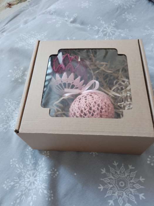 Фотография покупателя товара Коробка самосборная, с окном, крафт, 19×18×9 см - Фото 3