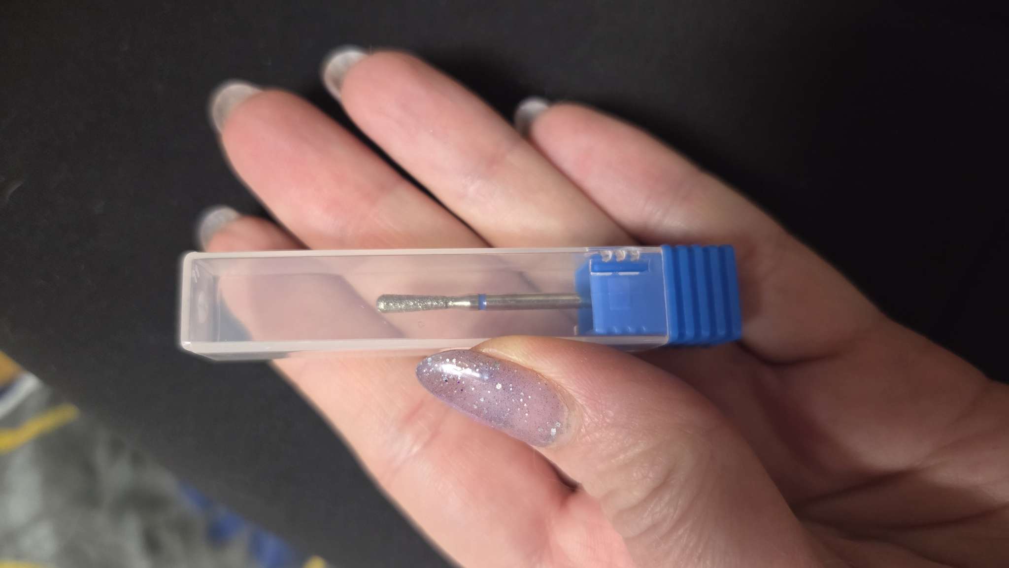 Фотография покупателя товара Фреза алмазная для маникюра «Капля», средняя зернистость, 2.5×10 мм, в пластиковом футляре - Фото 2