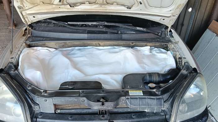 Фотография покупателя товара Автоодеяло для двигателя TORSO, 160×90, стеклоткань - Фото 3