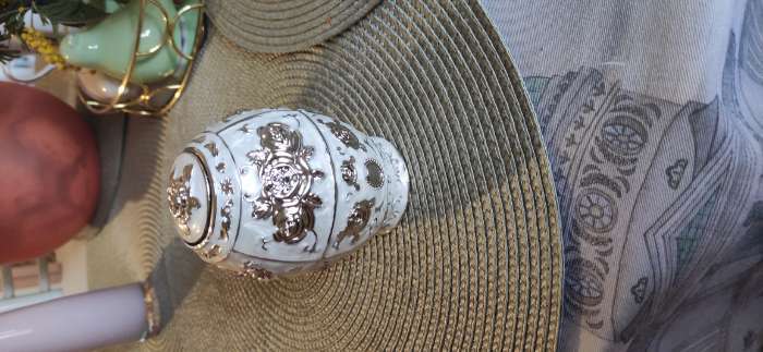 Фотография покупателя товара Подставка для зубочисток «Яйцо», 11×7 см, цвет серебряный