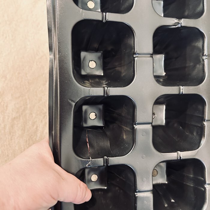 Фотография покупателя товара Кассета для рассады, 21 ячейка по 150 мл, пластик, чёрная, 54×28×7 см, Greengo - Фото 13