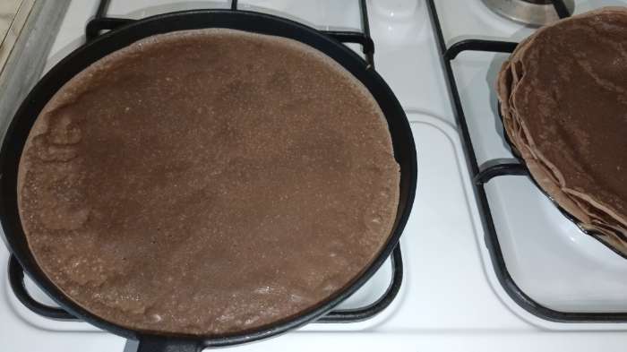 Фотография покупателя товара Сковорода блинная «Круг», d=18 см, индукция, чугун, чёрная - Фото 1