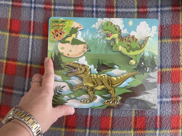 Фотография покупателя товара Рамка -вкладыш «Дракончики», 7 деталей, 0.5×24×20 см - Фото 2