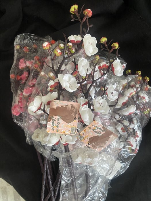 Фотография покупателя товара Цветы искусственные «Ветка сакуры», 3×60 см, розовые - Фото 5