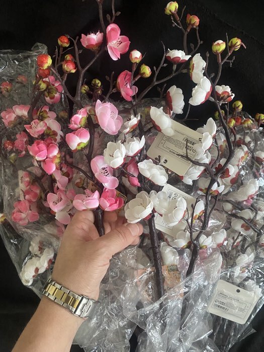 Фотография покупателя товара Цветы искусственные «Ветка сакуры», 3×60 см, розовые - Фото 7