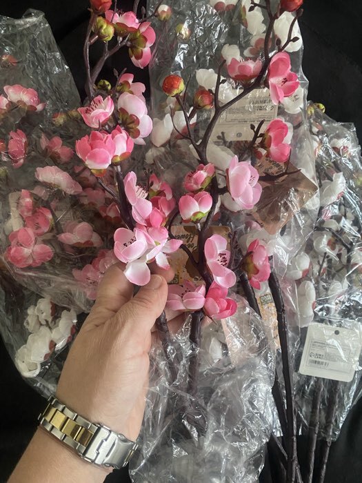 Фотография покупателя товара Цветы искусственные «Ветка сакуры», 3×60 см, розовые - Фото 3