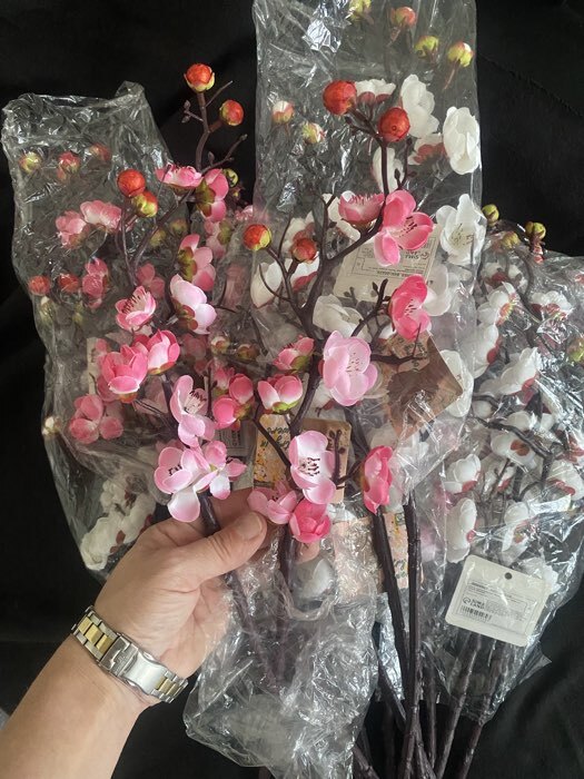 Фотография покупателя товара Цветы искусственные «Ветка сакуры», 3×60 см, розовые - Фото 4