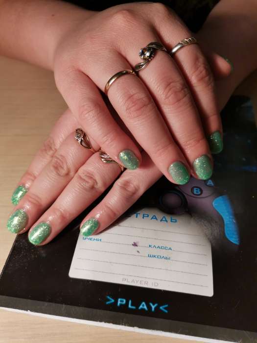 Фотография покупателя товара Гель-лак для ногтей "Горный хрусталь", трёхфазный LED/UV, 10мл, цвет 010 фиолетовый - Фото 1