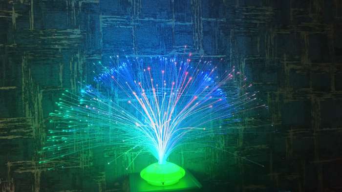 Фотография покупателя товара Фигурка светящаяся RISALUX «Веер. Фонтан», LED-ночник, 32 см, МИКС - Фото 1