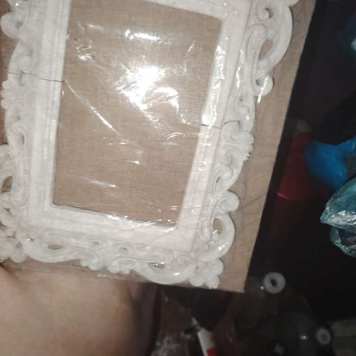 Фотография покупателя товара Рамка для фото, панно, картин «Квадратная с птичками», белая - Фото 8