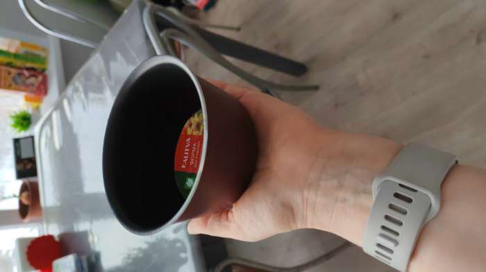 Фотография покупателя товара Форма для куличей, d=14 см, антипригарное покрытие, без крышки, бордовая - Фото 1