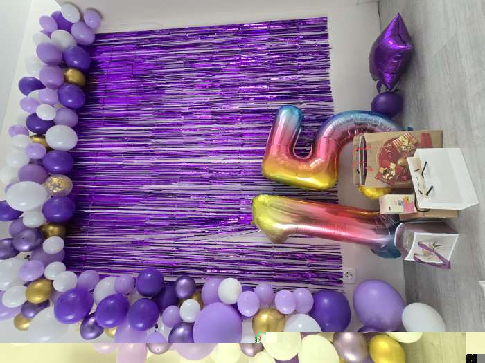 Фотография покупателя товара Воздушный шар фольгированный 40" «Цифра 1» - Фото 2