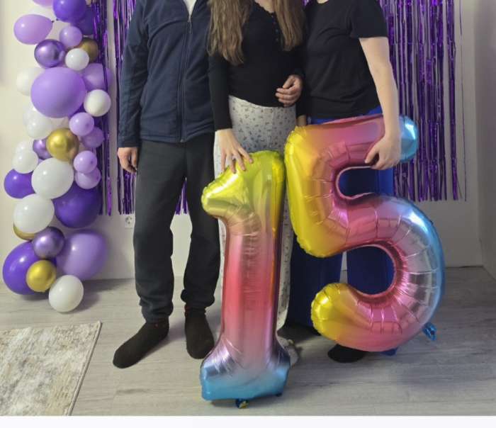 Фотография покупателя товара Воздушный шар фольгированный 40" «Цифра 1» - Фото 1