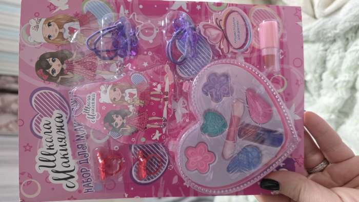 Фотография покупателя товара Подарочный набор косметики для девочки «Сердце» - Фото 1