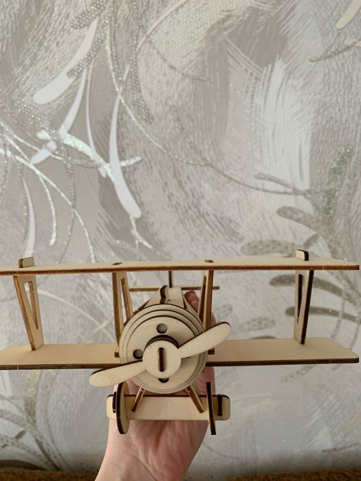 Фотография покупателя товара 3D-модель сборная деревянная Чудо-Дерево «Самолёт. Ньюпорт 17»