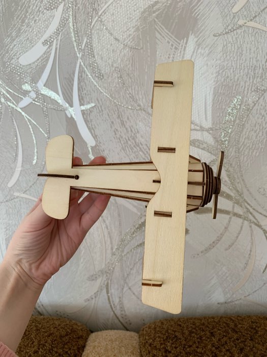 Фотография покупателя товара 3D-модель сборная деревянная Чудо-Дерево «Самолёт. Ньюпорт 17» - Фото 2