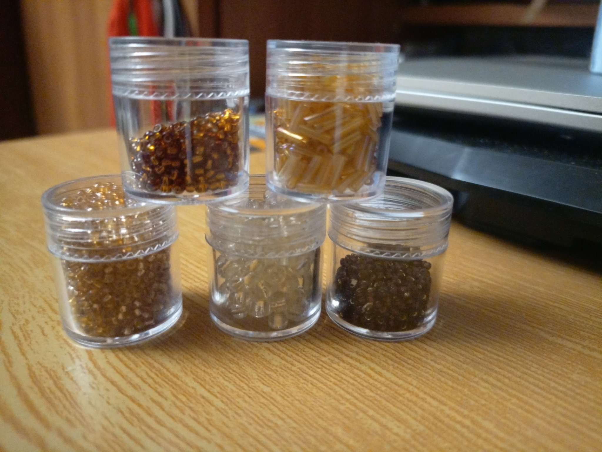 Фотография покупателя товара Набор баночек для мелочей, d=3×1.5 см, 5 мл, 3 шт., прозрачный - Фото 1