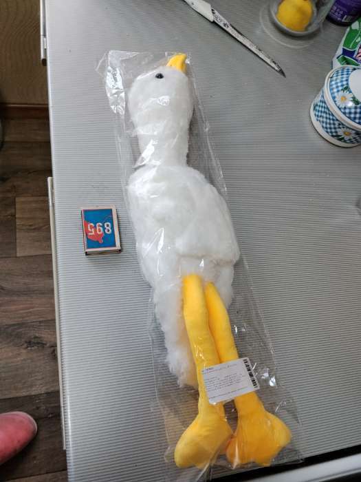 Фотография покупателя товара Мягкая игрушка без наполнителя «Гусь», 75 см, цвет белый - Фото 1