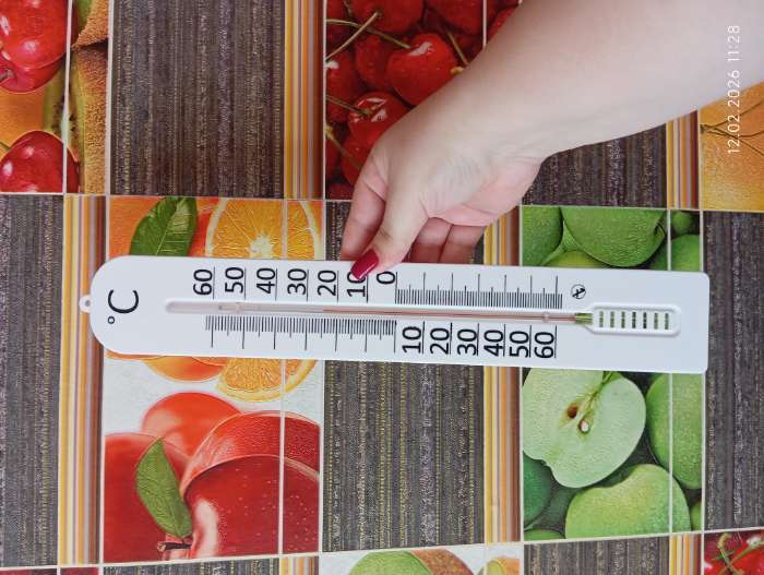 Фотография покупателя товара Термометр уличный «Фасадный малый», на окно, от -50° до 50 °C, 40×6 см - Фото 1