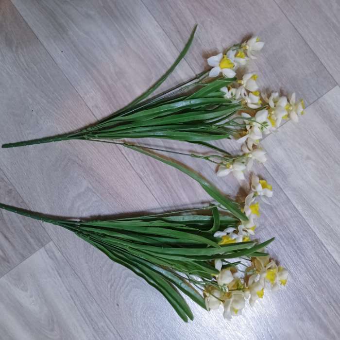 Фотография покупателя товара Букет искусственный «Нарцисс керли», h=42 см, МИКС - Фото 1